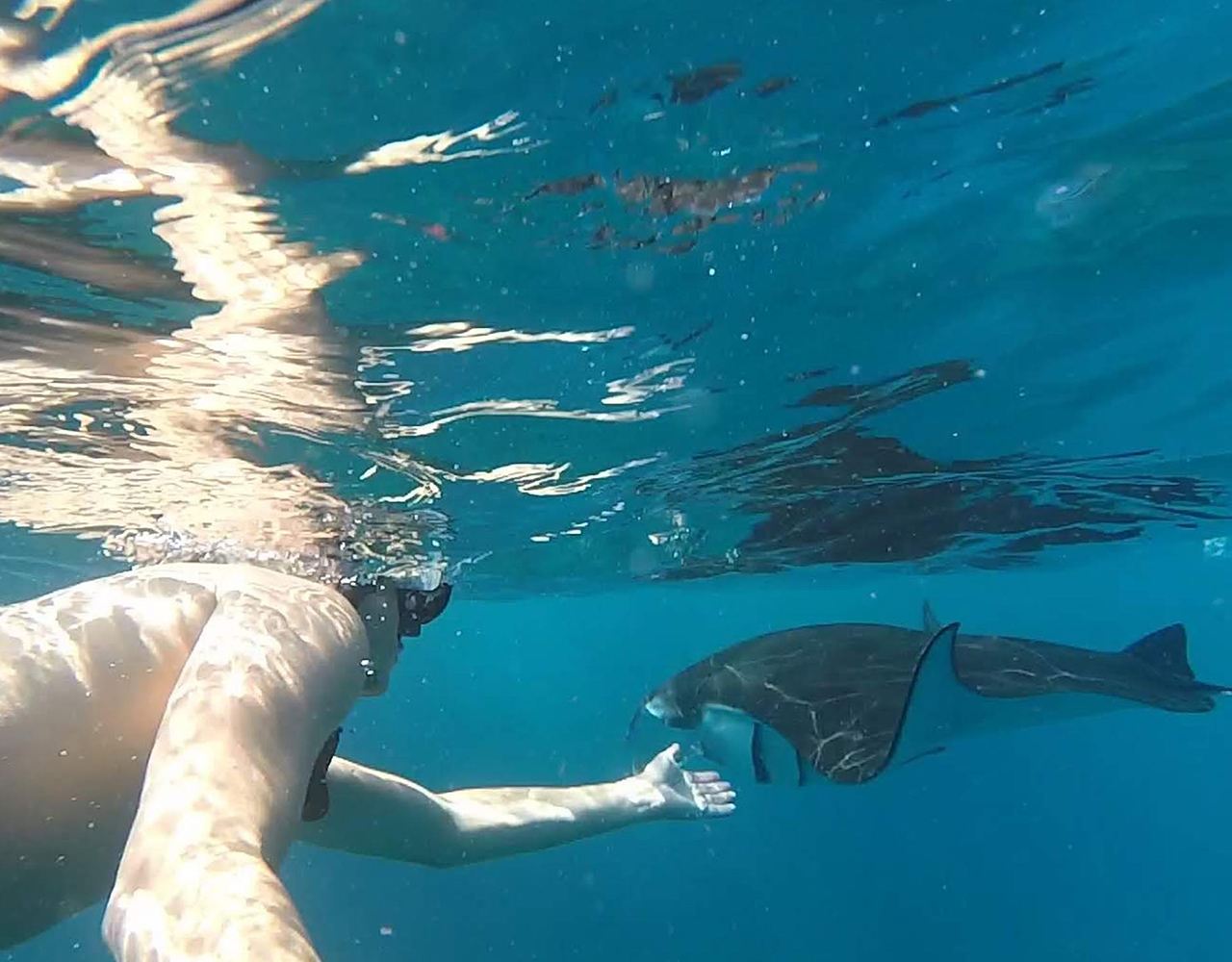 Manta Bay Snorkeling 3 spot in Nusa Penida with GoPro