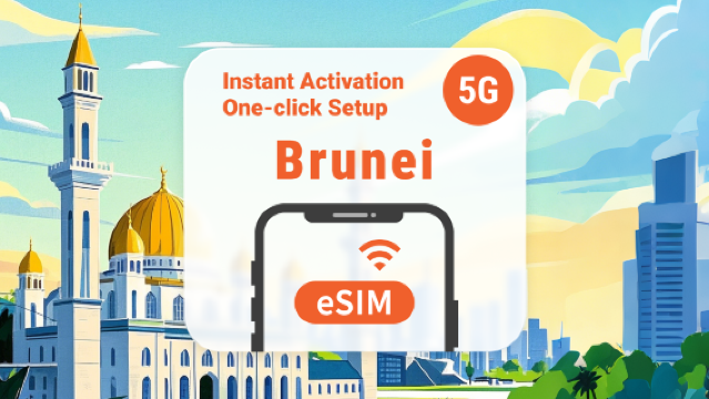 Brunei 5G eSIM | Klaar voor hotspot | 1–30 dagen | Directe QR-code