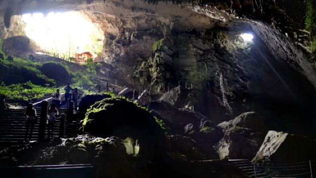 Guizhou Guiyang|Gua Zhijin + Lembah Zhijin + Galeri Seratus Li Sungai Wujiang + Bandar Lama Pingyuan