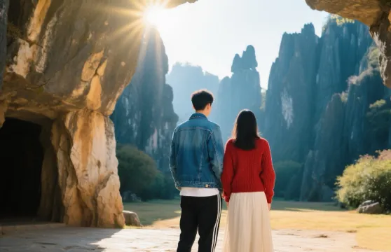 昆明石林風景區旅拍【跟拍攝影親子照情侶閨蜜兒童跟拍家庭Trip Moments】