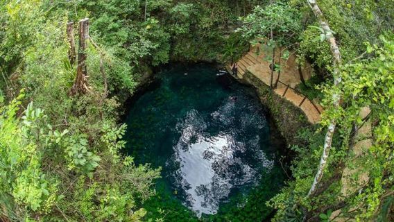 Puerto Morelos : excursion extrême en VTT, tyrolienne et cénote