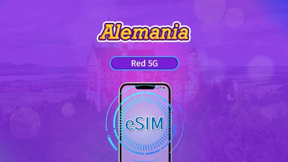 Alemania | eSIM 5G/4G | Plan Completo | Facturación cada 24 horas | 7-30 días | Código QR