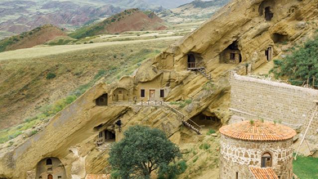 Manavi + Bodbe-klooster + Sighnaghi-muur + David Gareja-kloostercomplex