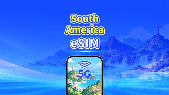 South America eSIM | 5G/4G | Daily/Total Data Package | 1–30 days | 24-Hour Billing | QR Code