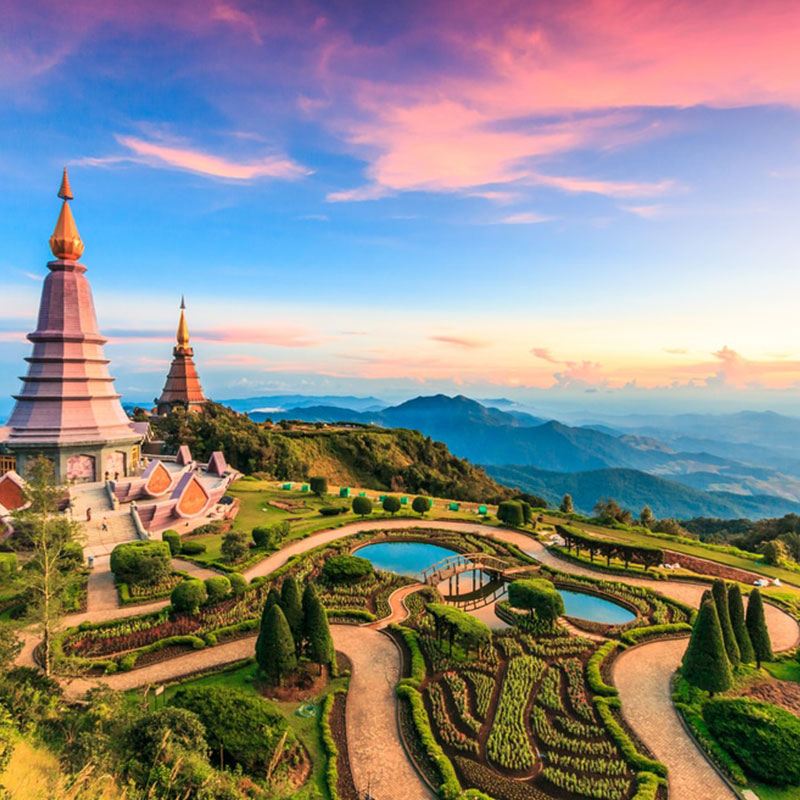 ทัวร์ 1 วันอุทยานแห่งชาติดอยอินทนนท์ พร้อมไกด์นำเที่ยวภาษาจีน/อังกฤษ|โอเอซิสสีเขียว|สถานที่พักร้อน