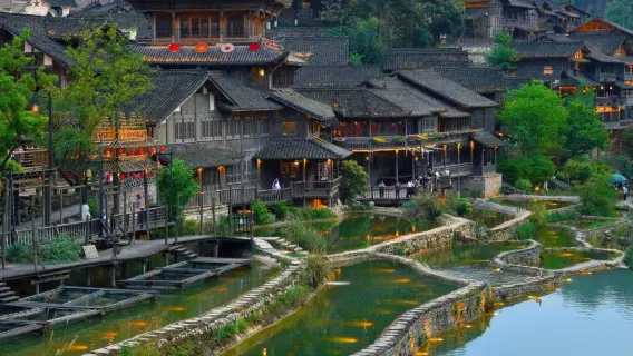 1-day tour in Guizhou - Libo Xiaoqikong VIP tour with English-speaking guide/multilingual guide