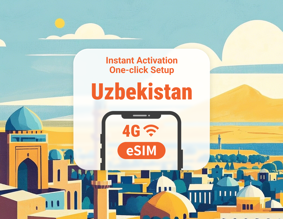 Uzbekistan eSIM | Supports ChatGPT & TikTok | 1–30 Days | Instant QR