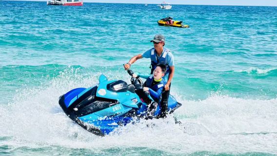 三亞亞龍灣海底世界體驗潛水水肺潛水4小時【亞龍灣遠海深潛+機動船香蕉船+亞龍灣接送可升級拖傘+飛龍】