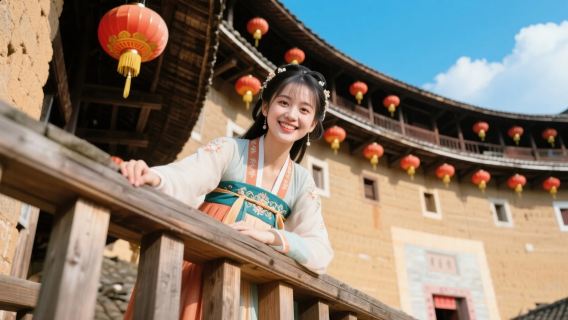 永定高北土樓群一日遊●大魚海棠同款+可選客家餐+接送入場門票講解