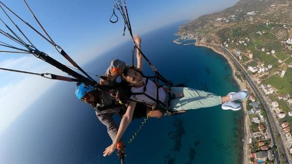 From Antalya Side Paragliding to Alanya with Cable Car Ride