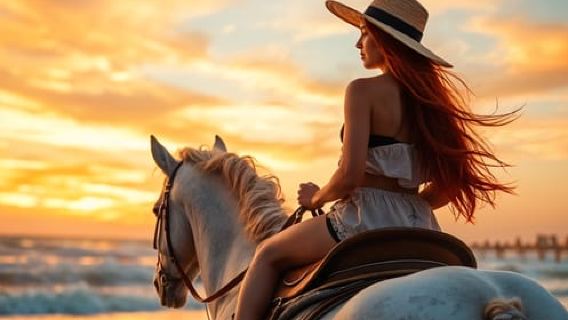 Marsa Alam: Paseo a caballo al atardecer con cena, espectáculo y observación de estrellas