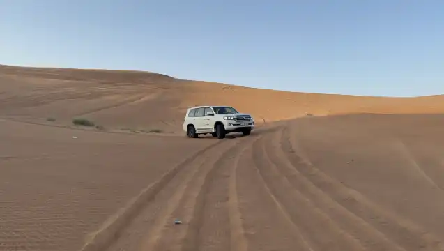 清晨沙漠探險(含接送、騎駱駝與滑沙體驗)