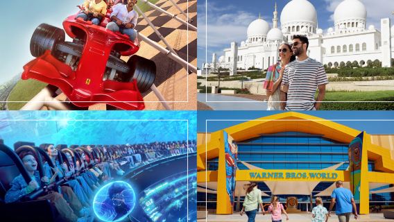 Dubái: Mezquita del jeque Zayed y parques de la Isla de Yas / Traslado