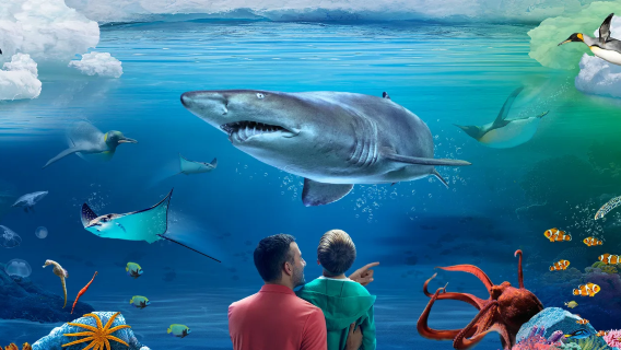 新西蘭·奧克蘭鳥島+黑沙海灘+凱利塔頓海底世界一日遊