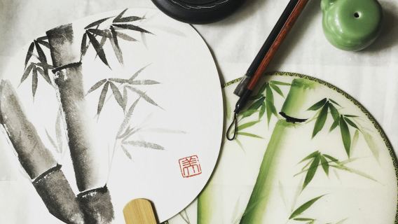 Мастер-класс по китайской живописи на веерах