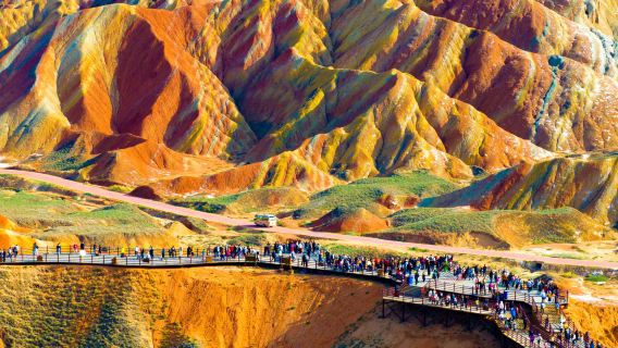 Zhangye Danxia Rainbow Mountains & Mati Temple Private Day Tour: Private Car Service