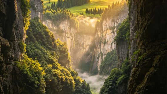 충칭 무릉 천생삼교(우룽톈성싼차오)+선녀산 당일 치기 여행(입장권 불포함)