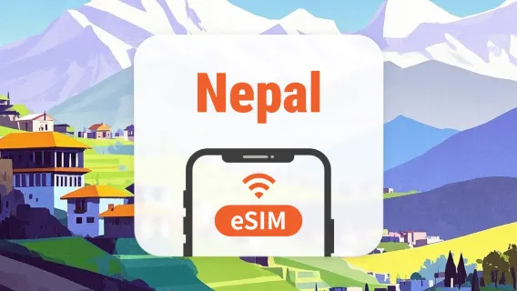 Nepal eSIM | Todos os AI & TikTok | 1–30 Dias | Código QR