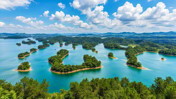 Eintägige reine Besichtigungstour durch den Qiandao-See – Meifeng-Insel + Mondlicht-Insel – Durchquerung von zwei großen Seengebieten