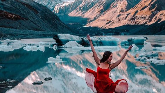 Lawatan sehari bas ulang-alik ke Tekapo + Tasik Pukaki + Gunung Cook | Pergi-balik dari Tekapo · Kumpulan kecil