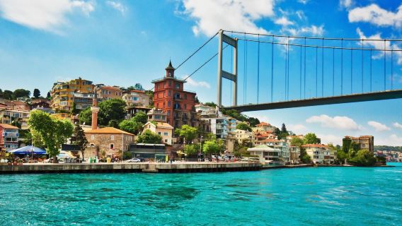 Bosphorus sightseeing cruise in Istanbul, Turkey