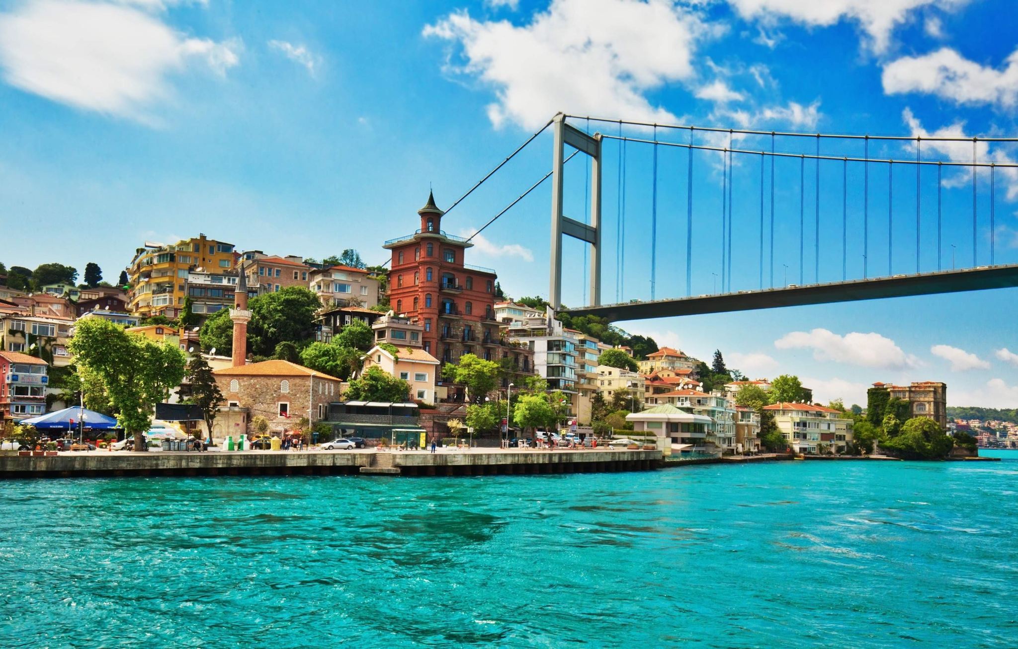 Bosphorus sightseeing cruise in Istanbul, Turkey