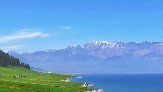 Tiongkok, Xinjiang, Danau Sayram - perjalanan satu hari ( tur harian sewa kendaraan pribadi 8 Jam dengan Sopir Berbahasa Mandarin)