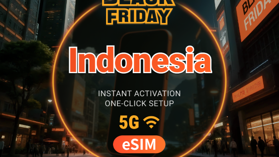 Indonesia 5G eSIM | Supports ChatGPT & TikTok | 1–30 Days | Instant QR