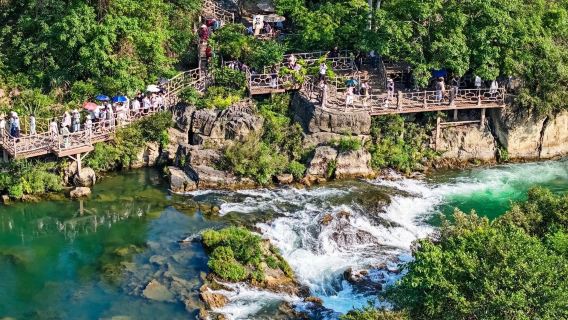 南寧崇左+德天跨國瀑布景區+峒那嶼灣【商務小團丨私家團可選】