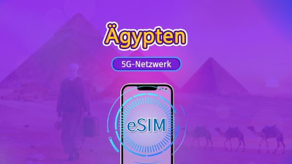 Ägypten | 4G/5G eSIM | Tagespaket/Datenpaket | 24-Stunden-Abrechnung | 1-30 Tage | QR-Code