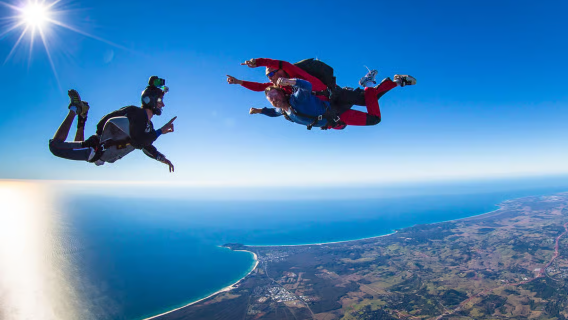 Skydiving at Byron Bay on Australia's Gold Coast with Skydive Australia
