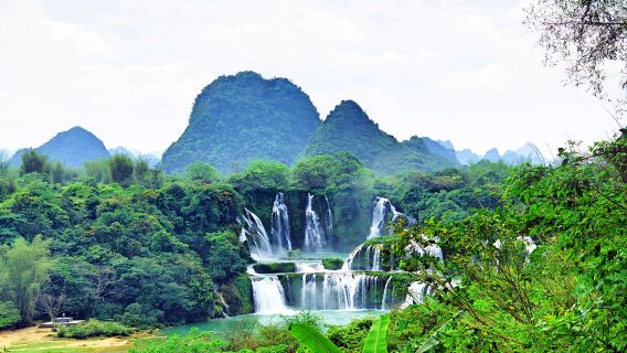 Ab Chongzuo: Tagesausflug mit Privattransfer zur Touristenattraktion Detian-Wasserfall und Minghi Tianyuan