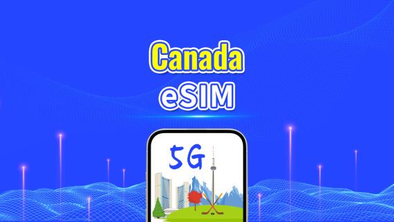 Canada 5G eSIM | Daglig/total datapakke | 1–30 dage | 24-timers fakturering | QR-kode
