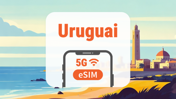 Uruguai 5G eSIM | Todos os AI & TikTok | 1–30 Dias | Código QR