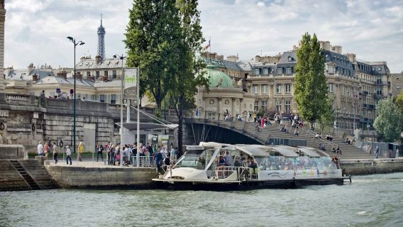 Paris Seine River Cruises: Batobus Paris - 24/48 Hours Riverboat Shuttle Service