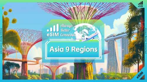 亞洲9區 | eSIM | 天數可選 | 上網流量總量/每日 | 4G/5G | QR Code | 立即發送確認 | 即買即用