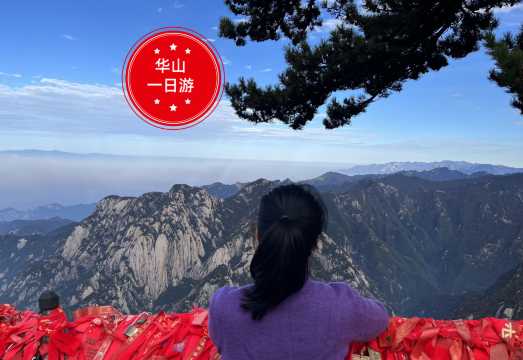 Xi'an Huashan Day Trip (15-person small group, family/parent-child group tour) includes entrance ticket, cable car, lunch, and pick-up service.