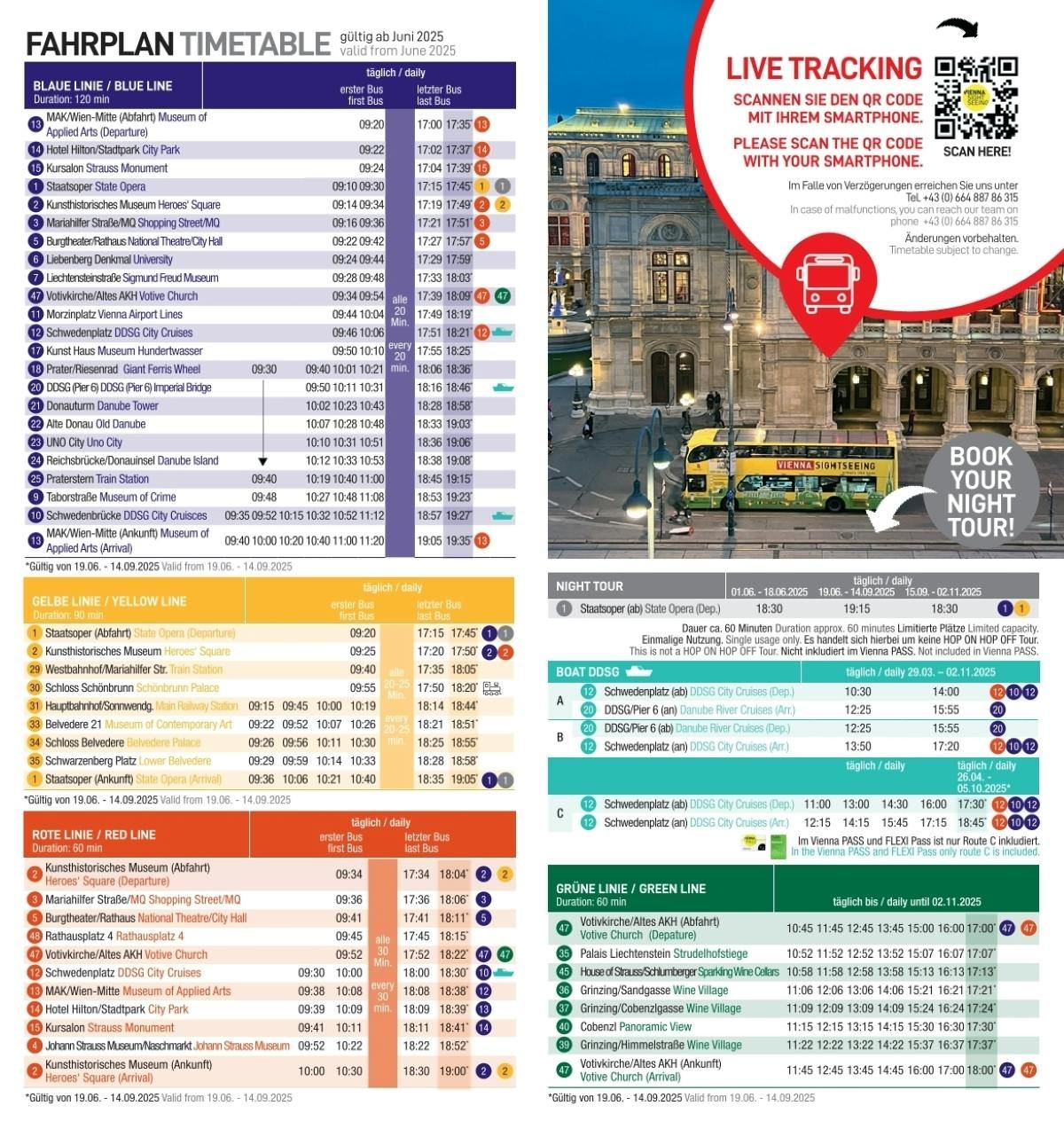 Tour en autobús turístico por los lugares destacados de Viena (Hop-On Hop-Off) de 24 horas