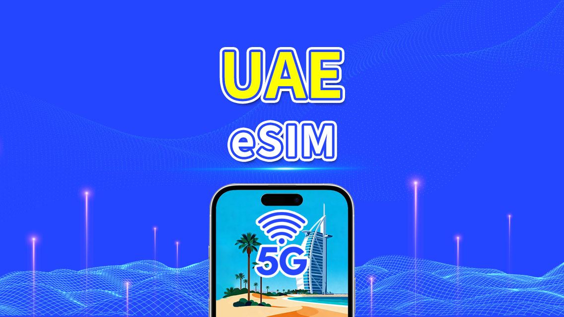 UAE eSIM | 4G/5G | Daily/Data Package | 1–30 Days | 24-Hour Billing | Covers Dubai, Abu Dhabi, Sharjah & More | QR Code