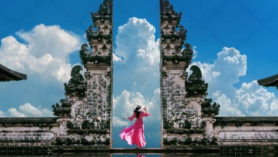 Östliche Sonnenuntergangs-Tour: Lempuyang Tempel, Tirta Gangga, Tukad Cepung Wasserfall, Reisterrassen