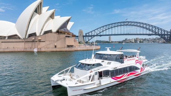 ตั๋วเรือสำหรับการล่องเรือท่องเที่ยว 1 ชั่วโมงที่ท่าเรือซิดนีย์ ประเทศออสเตรเลีย [ออกจากท่าเรือ Circular Quay]