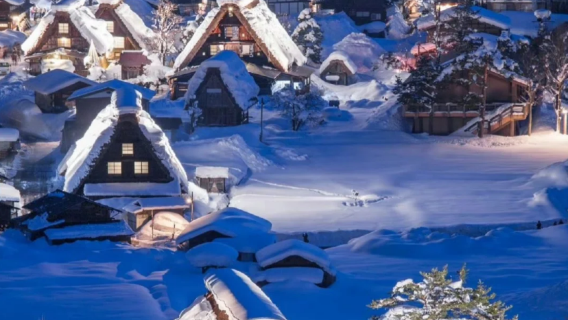 日本金澤+白川鄉（經典合掌村雪景+點燈專線）中文包車一日遊