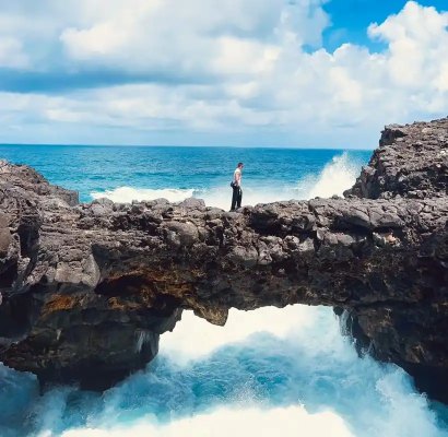 Tour di un giorno con noleggio con conducente esclusivo a Mauritius: Cratere di Trou aux Cerfs, Lago Sacro, Grande Baia e Ponte Naturale