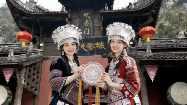 純玩8人小團可包車|蚩尤九黎城含導覽+烏江畫廊遊船乘坐1小時