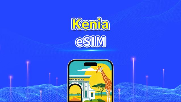 Kenia eSIM | 4G | Szybki internet | 24 godziny | Wybór dni 1-30 | Kod QR