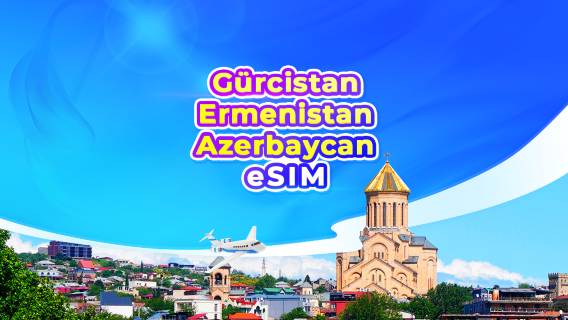 Kafkasya'nın 3 Ülkesi 4G/5G eSIM | Ermenistan/Azerbaycan/Gürcistan | Günlük Paket/Veri Paketi | 24 Saatlik Faturalandırma | 1-30 Gün | QR Kodu