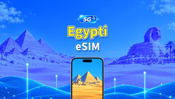 Egypti 5G eSIM  | 3 verkkoa | Tukee AI:ta ja TikTokia | Päivittäinen/kokonaisdatapaketti | 1–30 päivää | 24 tunnin laskutus | QR-koodi