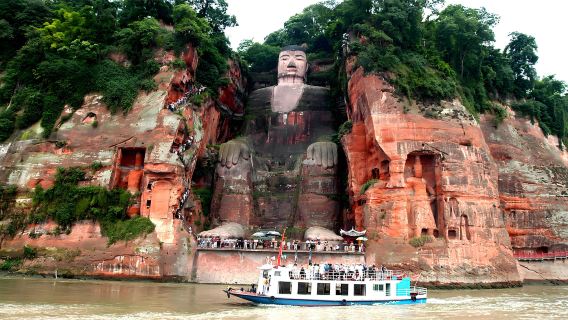 Điểm đến du lịch Thành Đô: Tour tham quan trong ngày Tượng Phật khổng lồ Lạc Sơn (Một trong những bức tượng Phật ngồi lớn nhất thế giới) (Nhóm Trung Quốc)