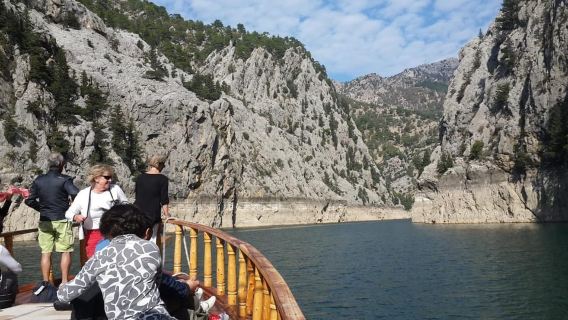 Antalya-Alanya-Side: Green Canyon Boat con pranzo e trasferimenti