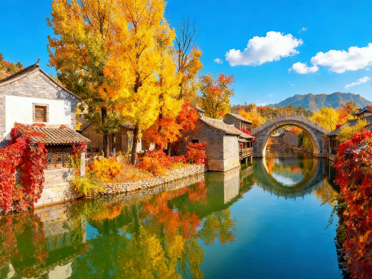 ทัวร์ 1 วัน ปักกิ่ง หมู่บ้านน้ำกู่เป่ย [เที่ยวหมู่บ้านเจียงหนาน/ชมโชว์แสงสีน้ำ/เลือกได้รวมอาหาร]